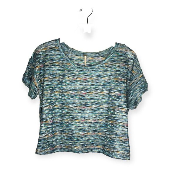 Free People Rainbow wave Boxy Top, Size S - Picture 4 of 11